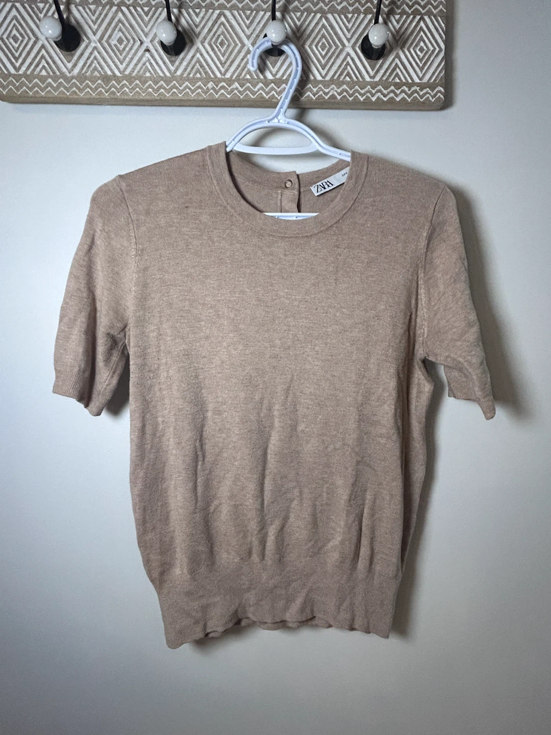 Zara Short Sleeve Button Back Sweater - photo 3
