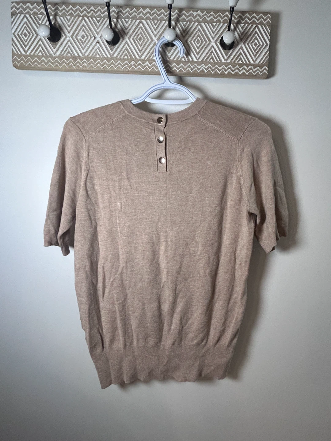 Zara Short Sleeve Button Back Sweater - photo 4