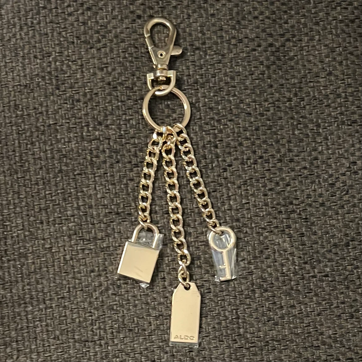 Brand New Bag Charm from ALDO Tote Bag /Aldo gold chain keychain - photo 2