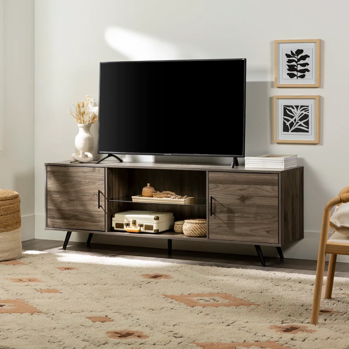 TV stand - upto 80” slate grey color - photo 4