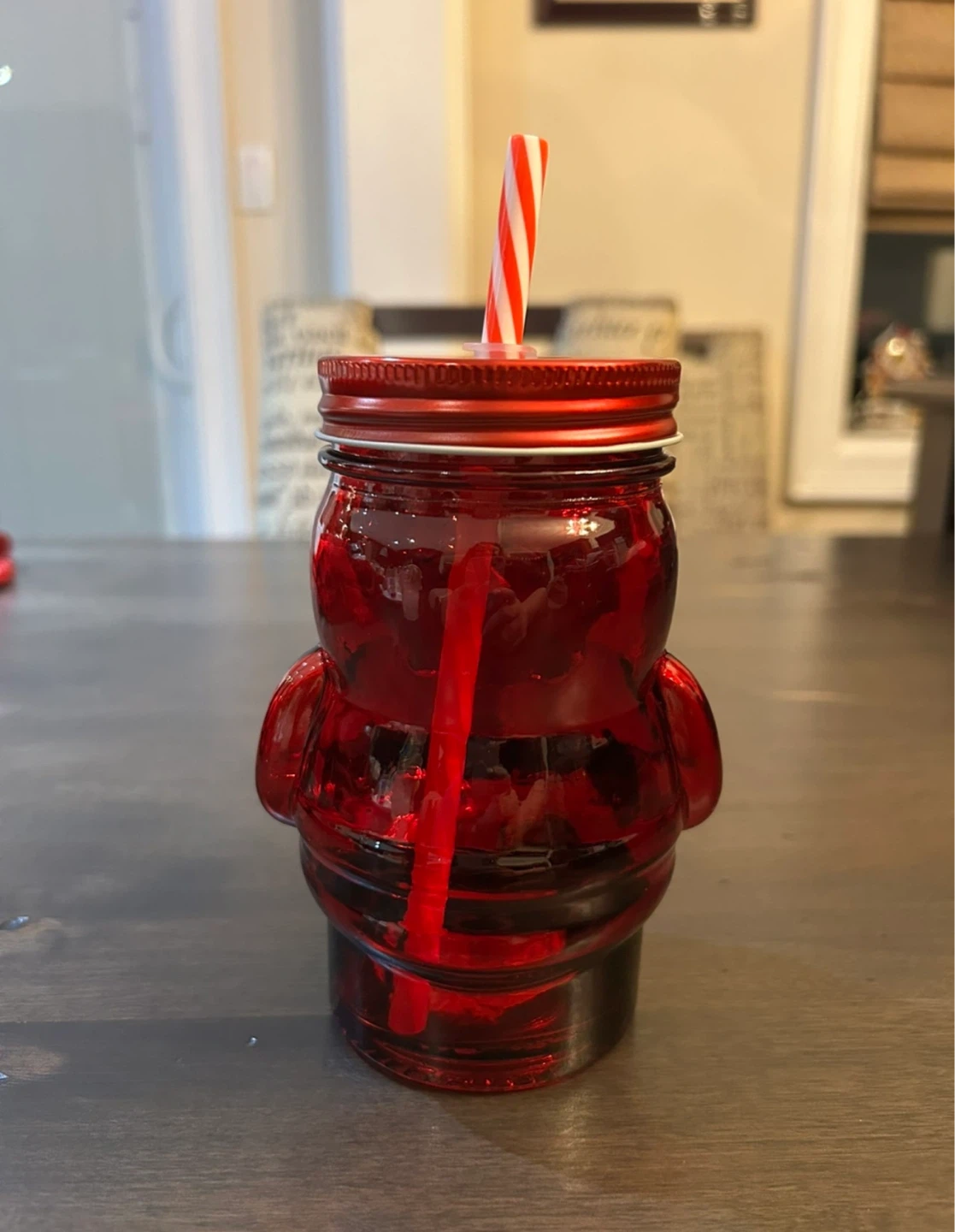 Santa Mason Jar Tumbler with Straw - photo 2