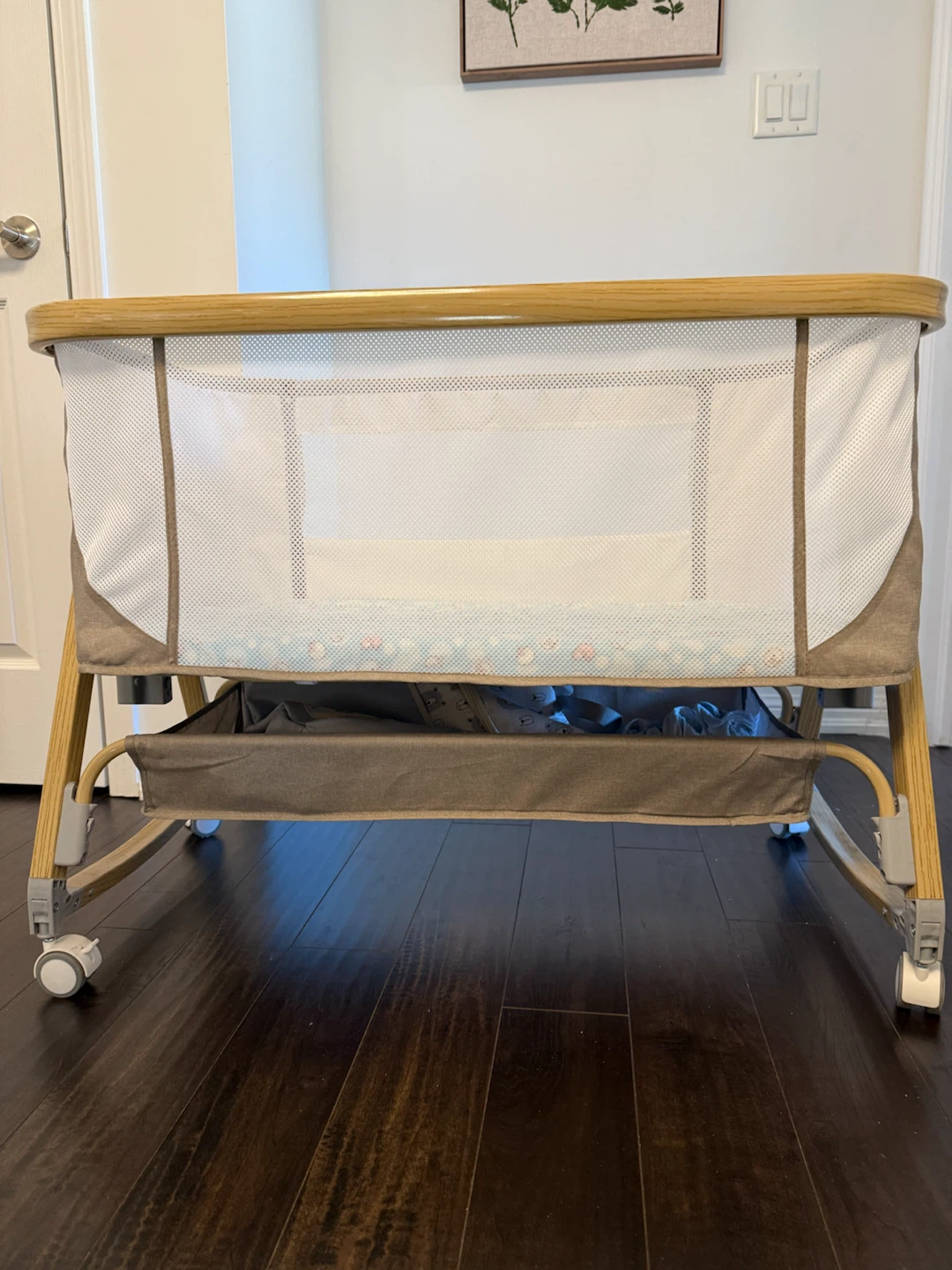 New Portable Bassinet with Wheels and Storage - photo 5