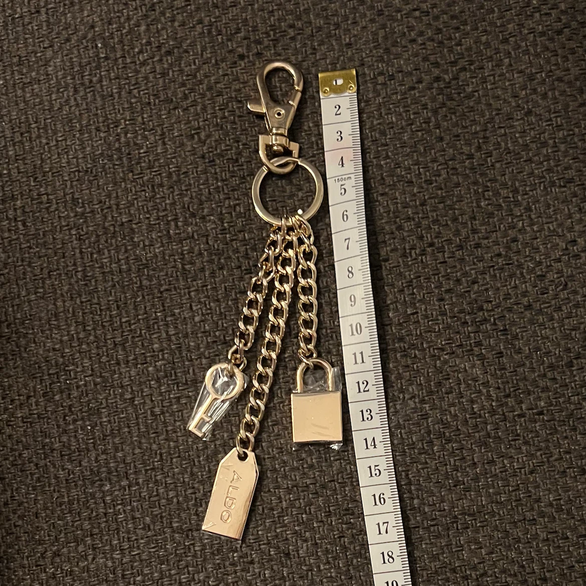 Brand New Bag Charm from ALDO Tote Bag /Aldo gold chain keychain - photo 5