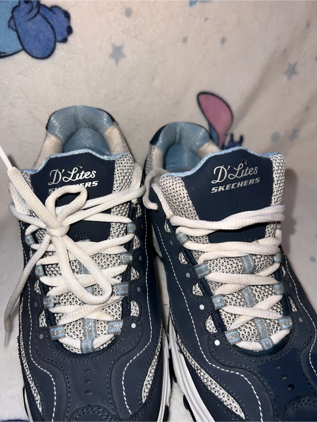 Skechers D'Lites Women's Navy Blue Memory Foam Sneakers - photo 2