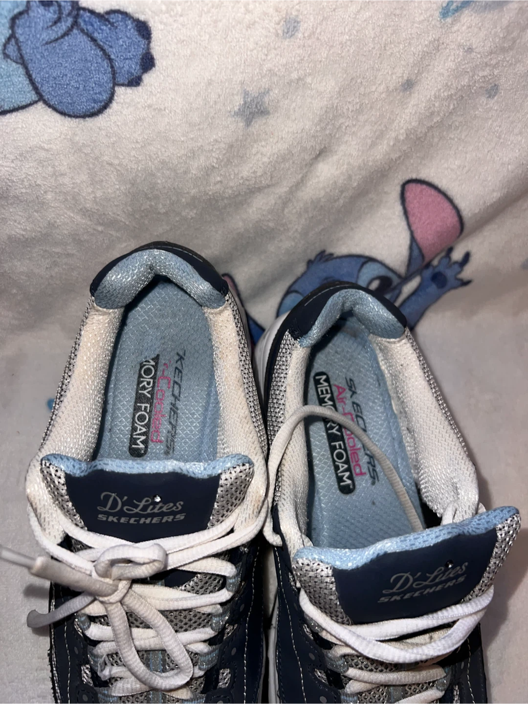 Skechers D'Lites Women's Navy Blue Memory Foam Sneakers - photo 3