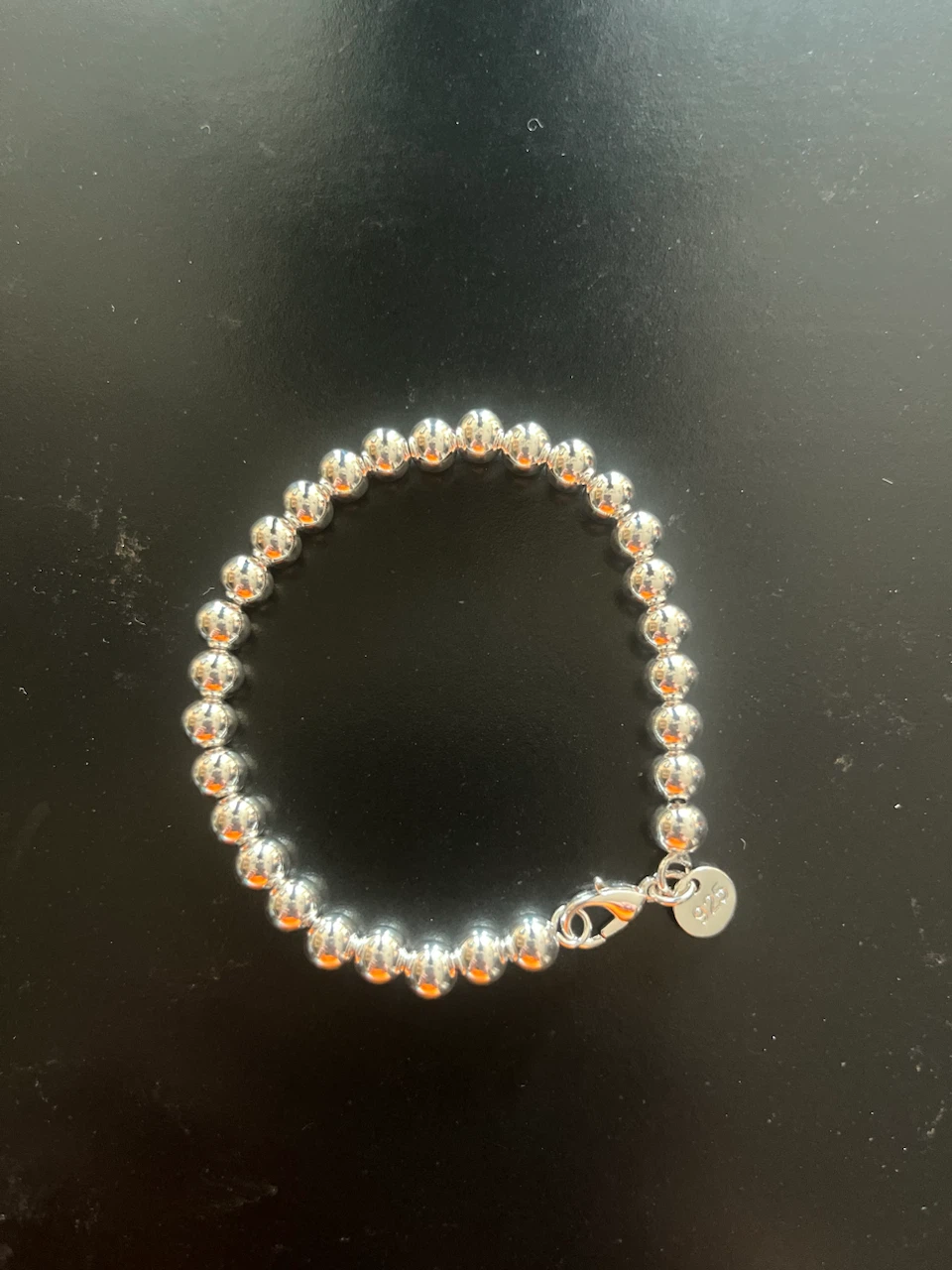 Silver Bead Bracelet