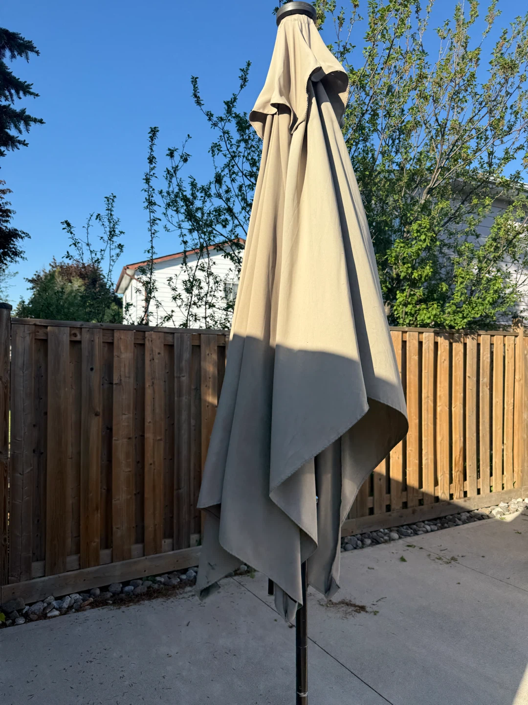 9.5 x 6 ft Rectangular Patio Umbrella Frame (No Base)