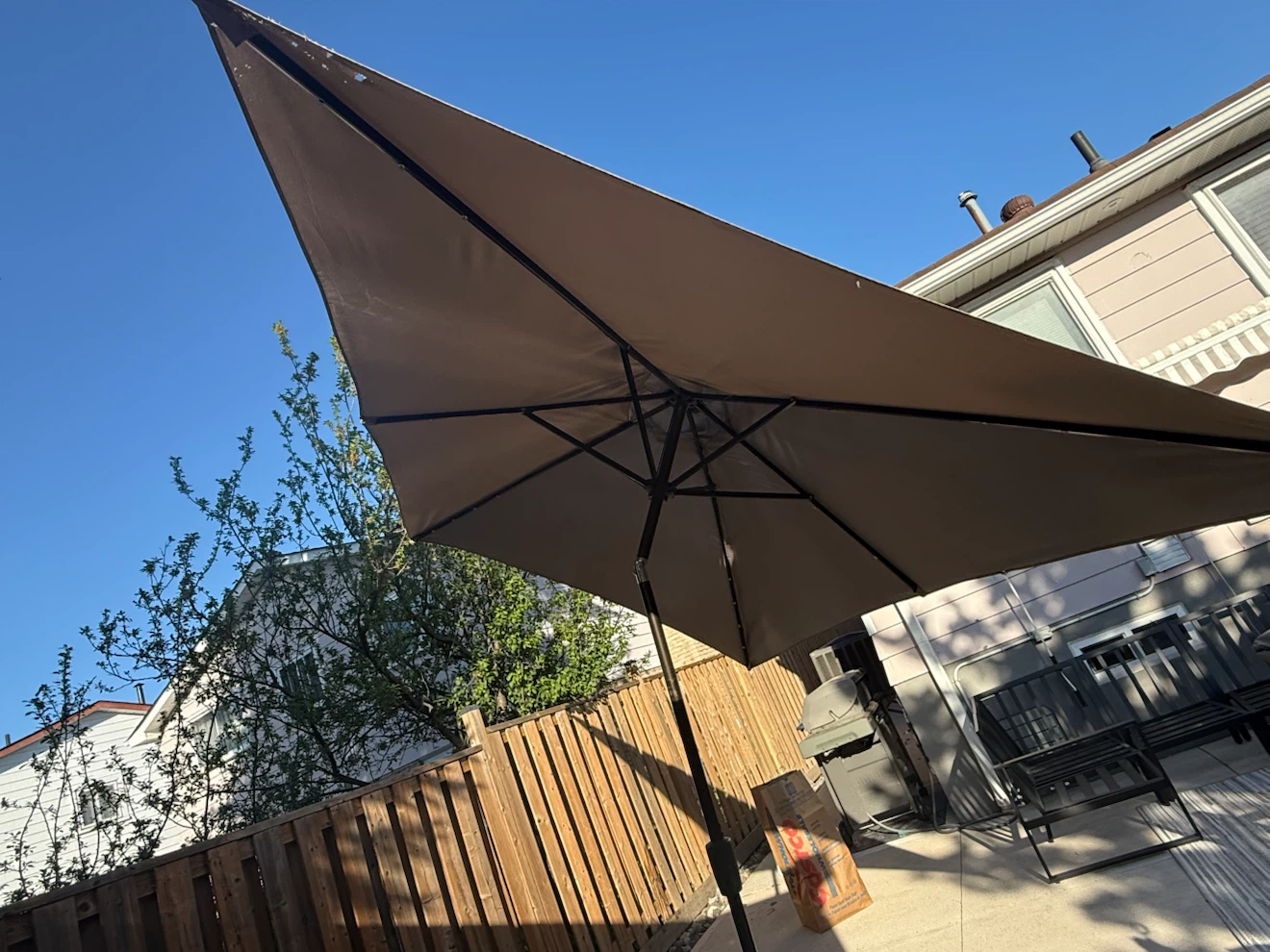 9.5 x 6 ft Rectangular Patio Umbrella Frame (No Base) - photo 4