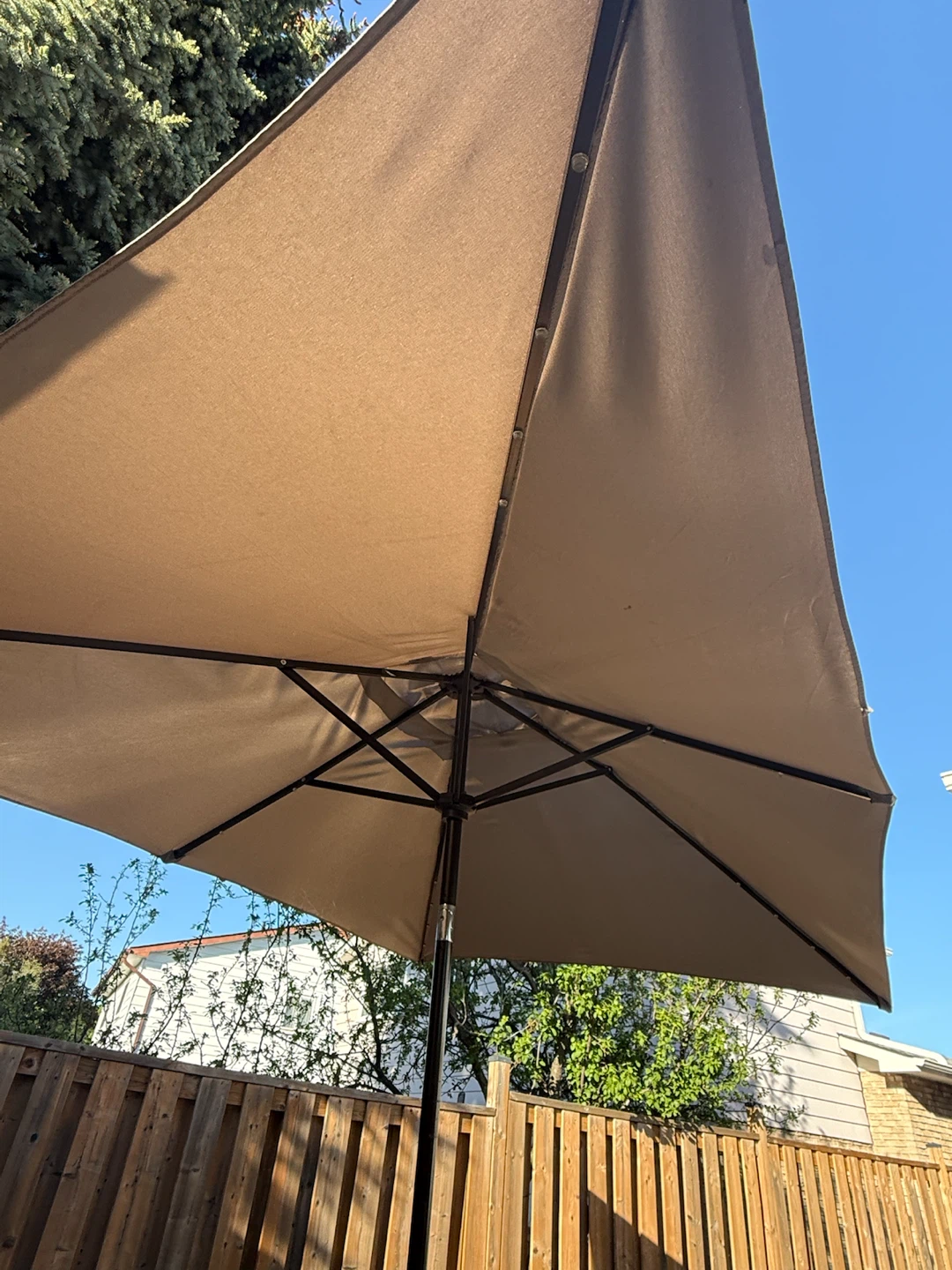 9.5 x 6 ft Rectangular Patio Umbrella Frame (No Base) - photo 5