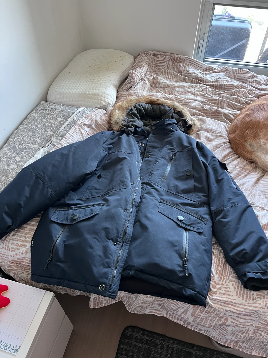 NOIZE Navy Blue Parka Jacket -30C