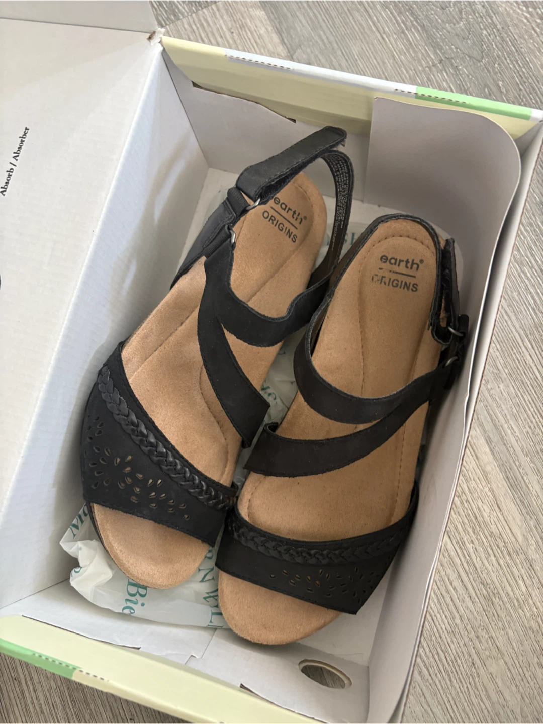 Earth Origins Black Wedge Sandals - photo 2