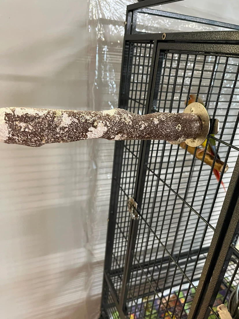 Large Sanded Perch for Birds