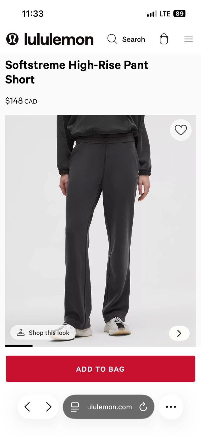 Lululemon Softstreme High-Rise Pant