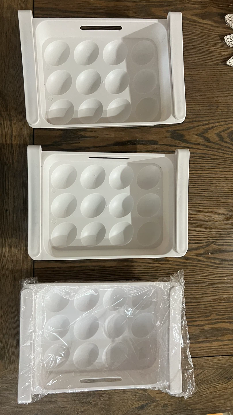 White Egg Holder Tray - photo 2