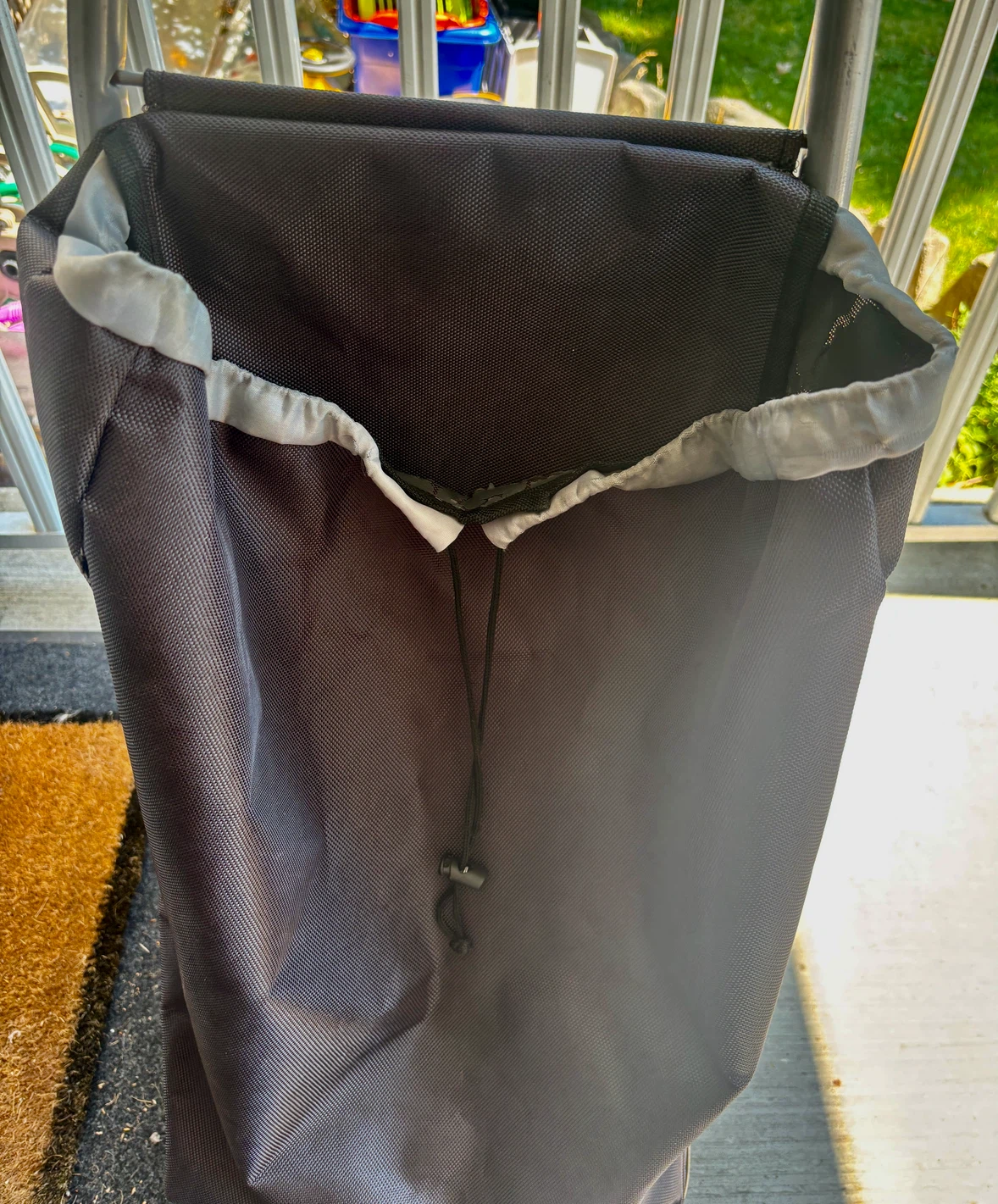 Black Rolling Shopping Cart - photo 5