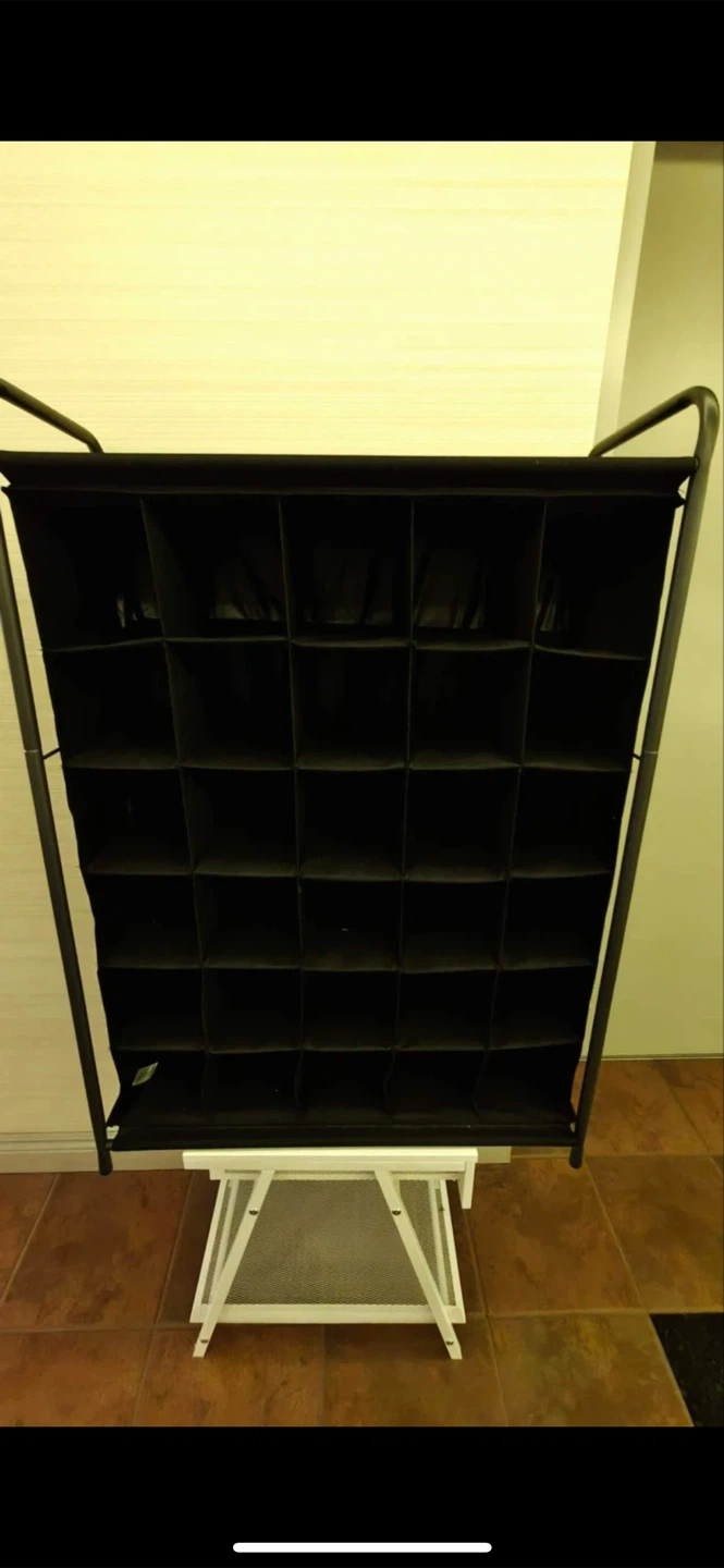Black 30-Pocket Over-the-Door Shoe Organizer