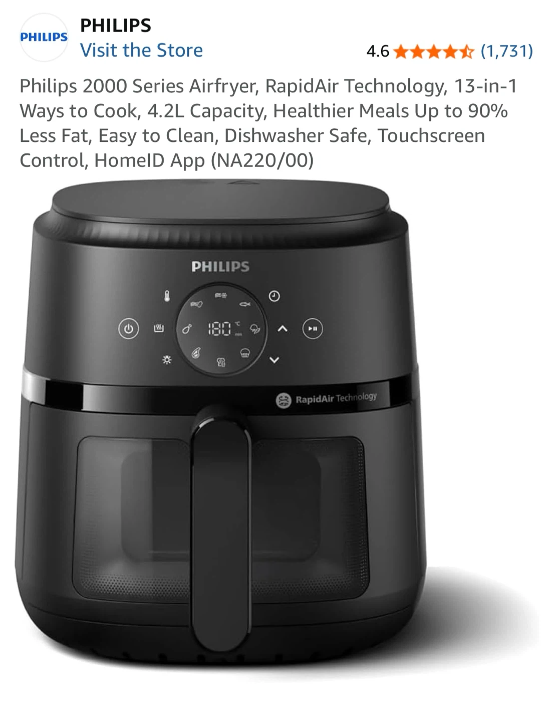 Philips 2000 Series Airfryer - photo 2