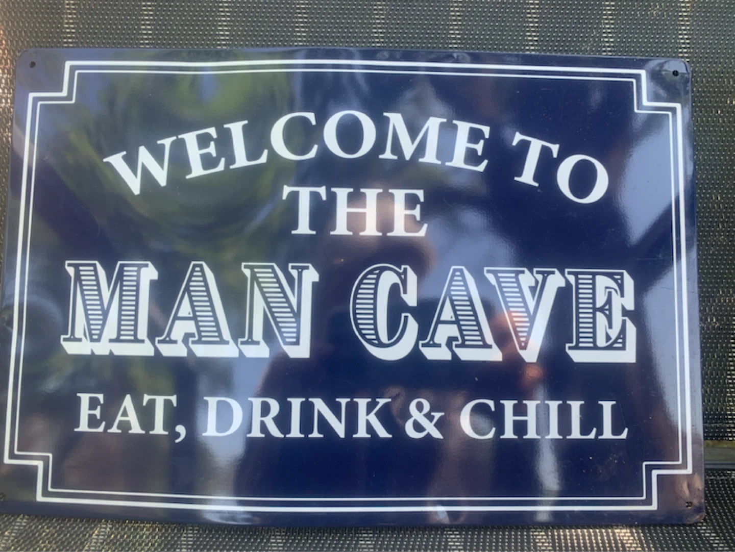 Navy blue Man Cave Sign