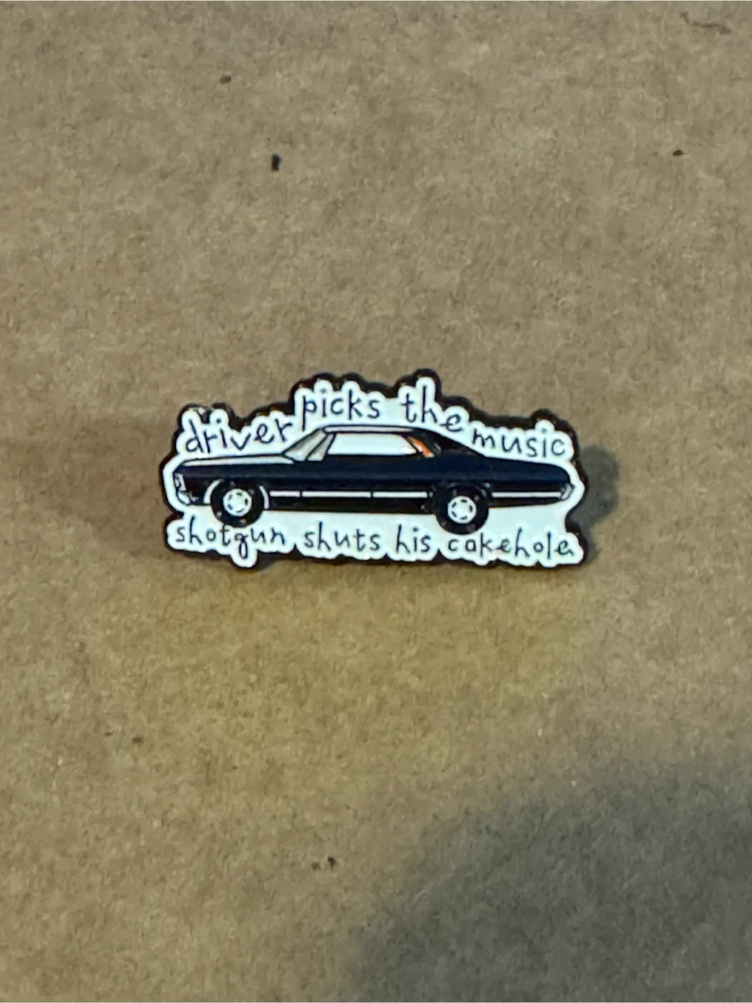 Supernatural Car Enamel Lapel Pin
