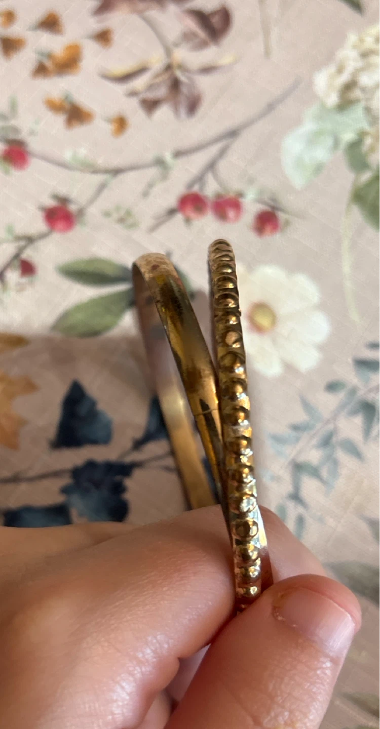 Gold-tone bangle bracelets - photo 2