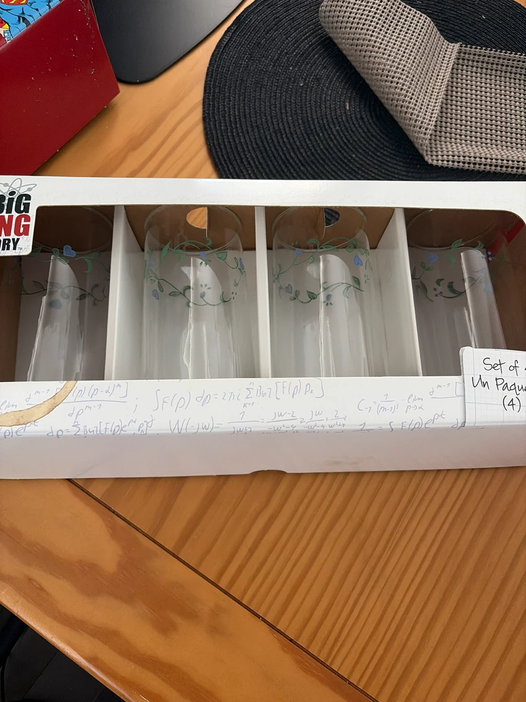 Set of 6 Glasses with Floral Design - photo 2