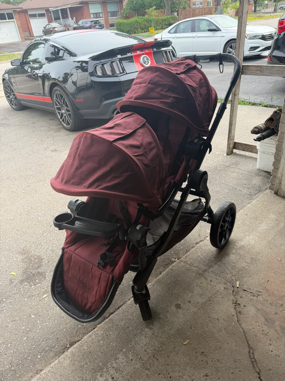 Baby Jogger City Select Double Stroller - Burgundy
