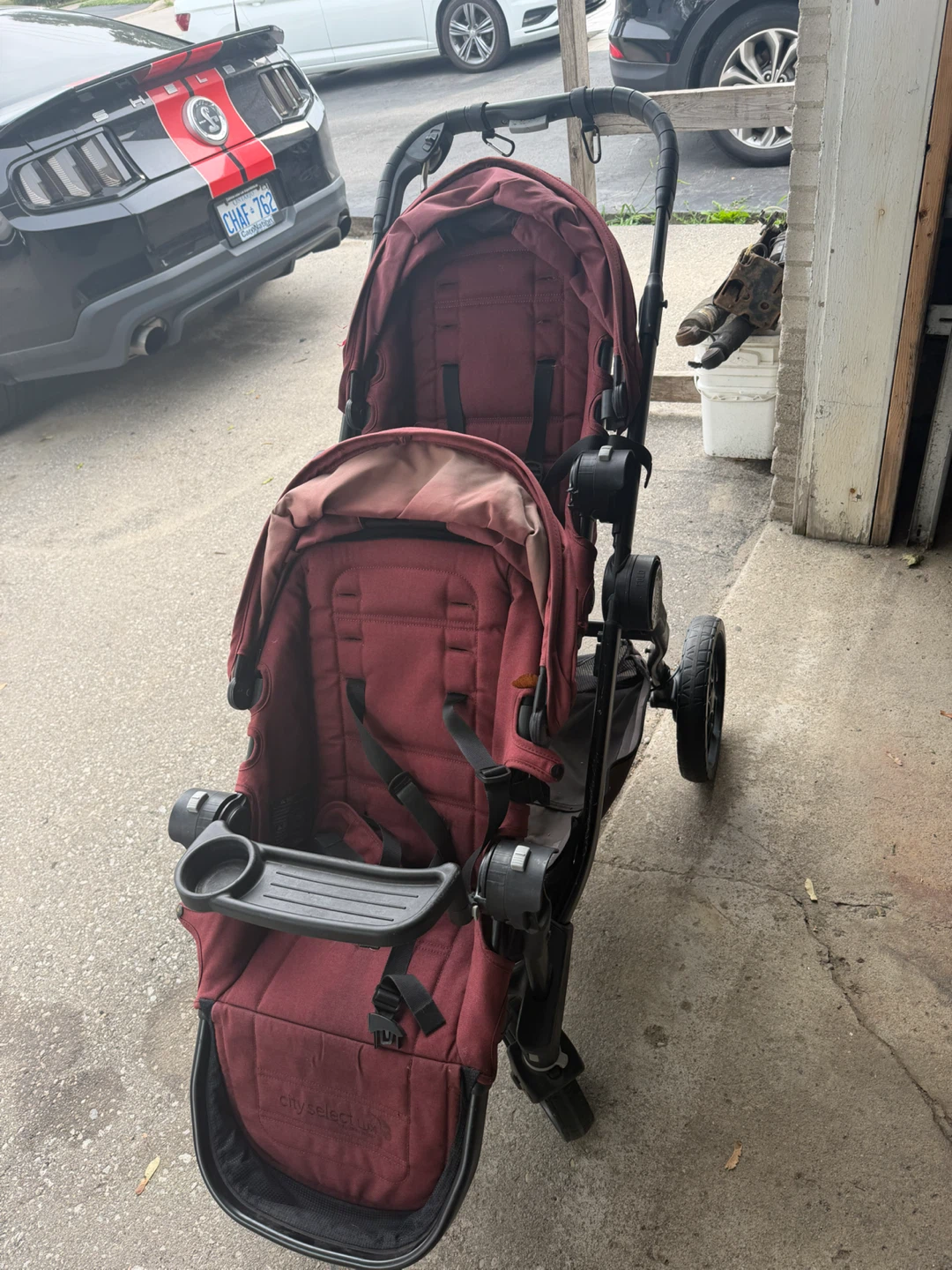 Baby Jogger City Select Double Stroller - Burgundy - photo 2