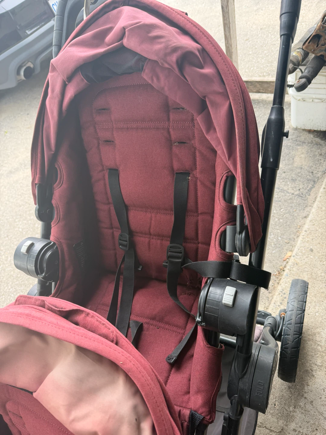 Baby Jogger City Select Double Stroller - Burgundy - photo 3