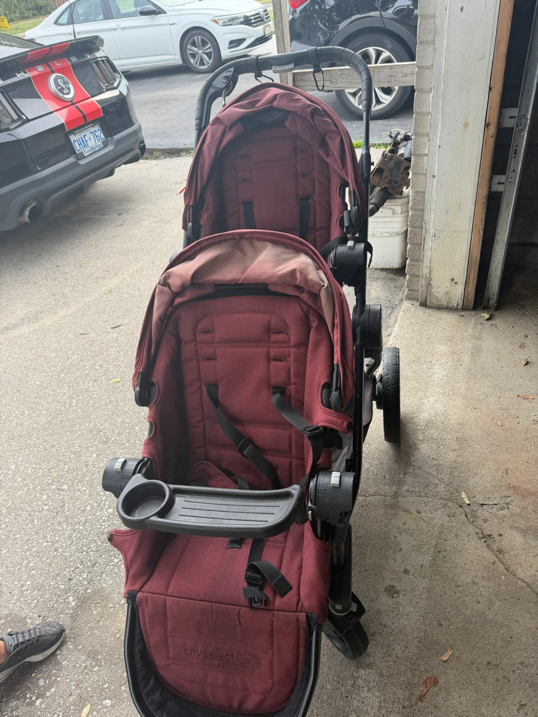 Baby Jogger City Select Double Stroller - Burgundy - photo 4
