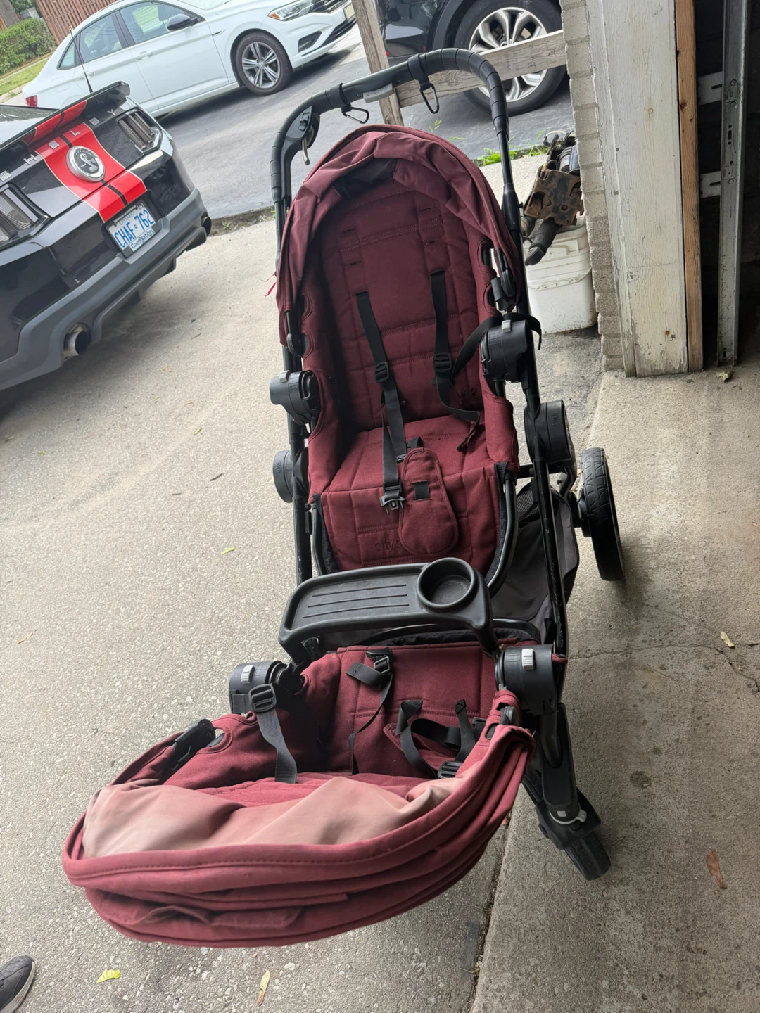 Baby Jogger City Select Double Stroller - Burgundy - photo 5