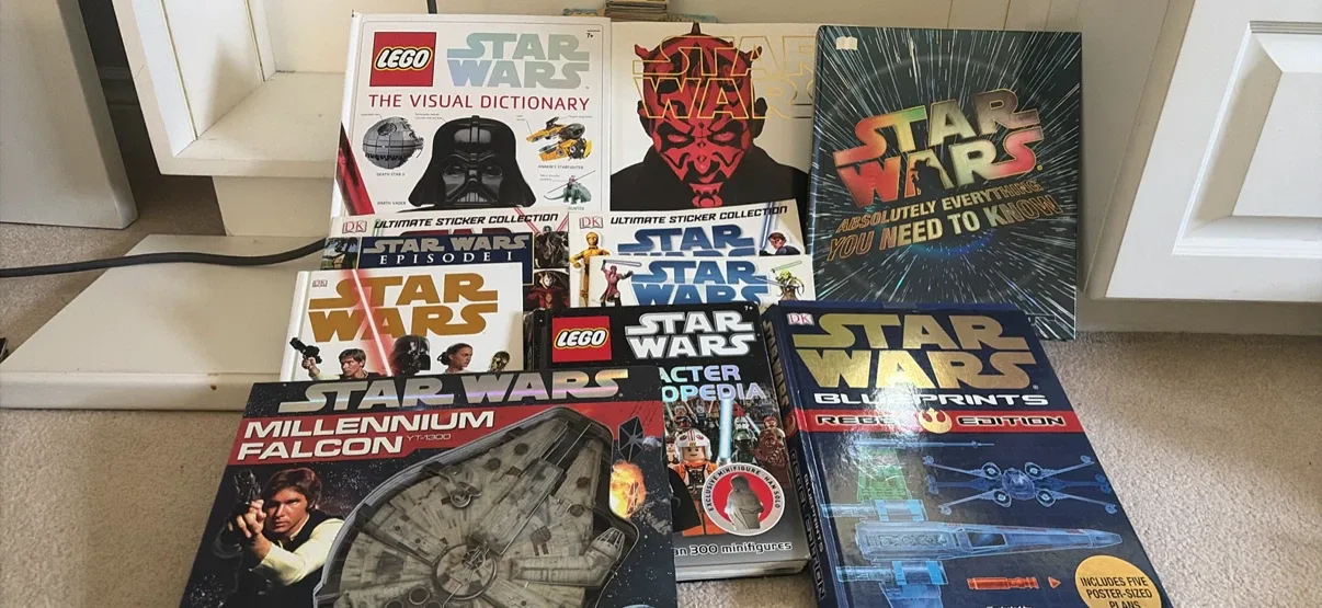 Star Wars Books and Sticker Collection
