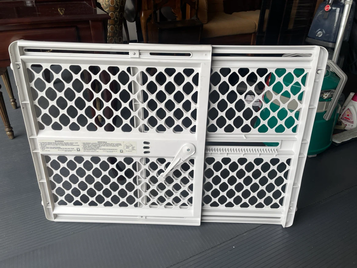 White Plastic Baby Gate