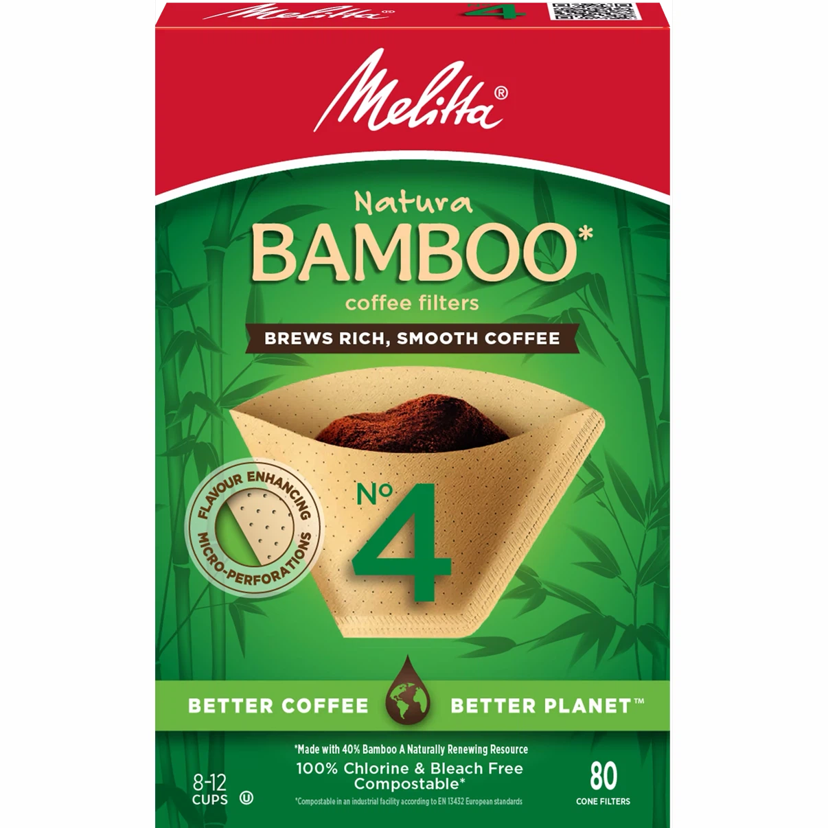 Melitta Natura Bamboo Coffee Filters No. 4 - unknown Count