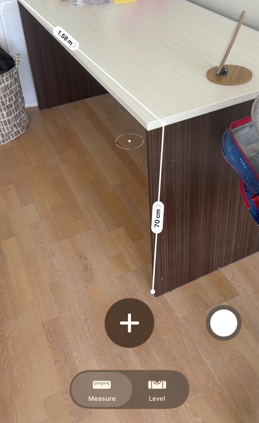 Desk with White Top and Dark Brown Base - photo 2