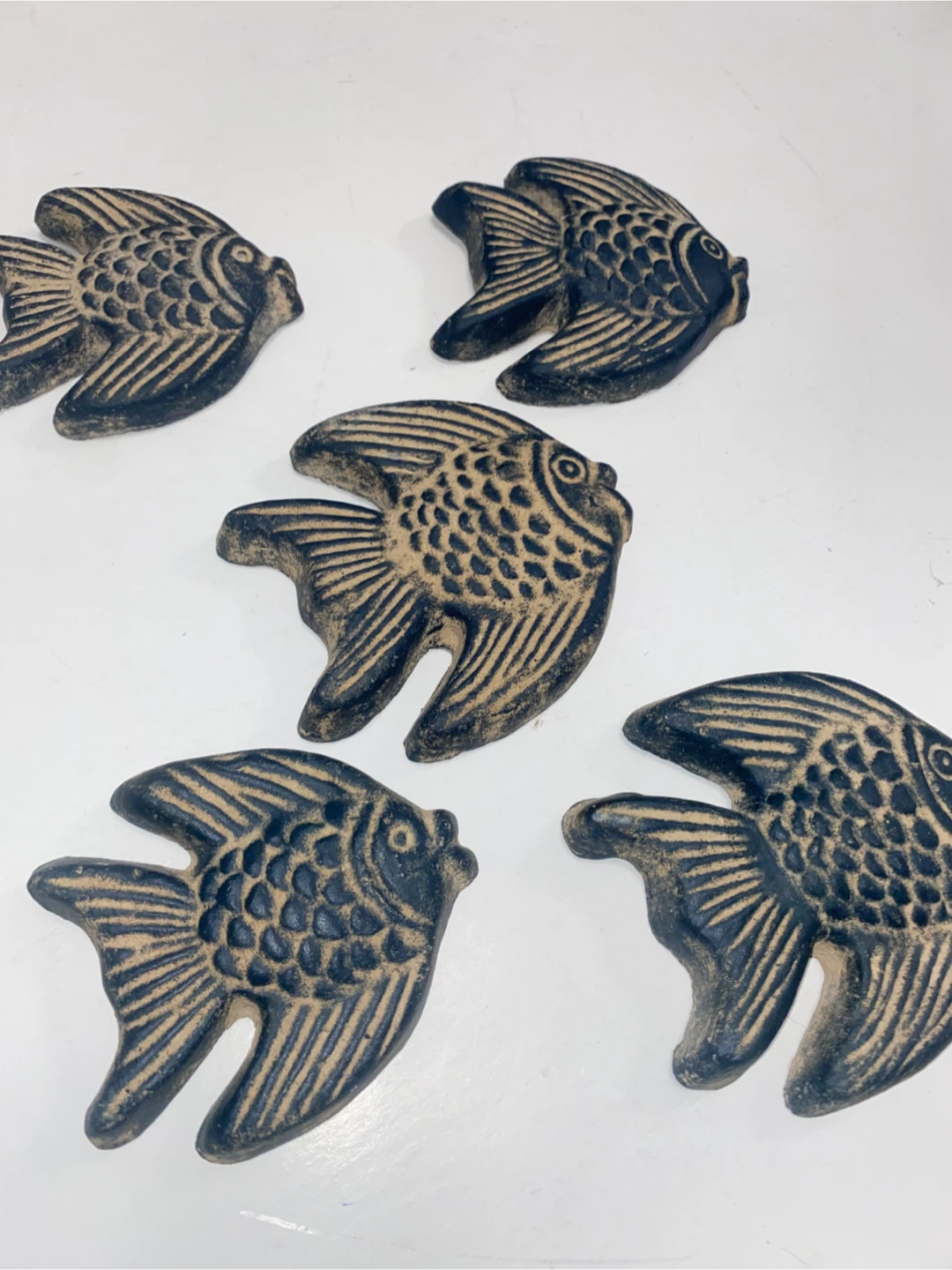 Set of 5 Decorative Fish Wall Plaques - photo 2