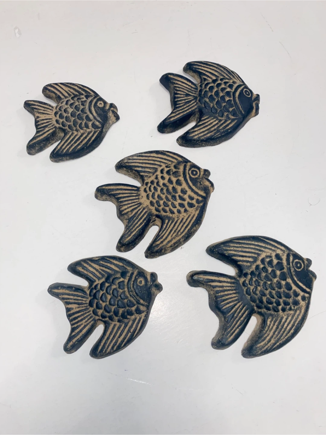 Set of 5 Decorative Fish Wall Plaques