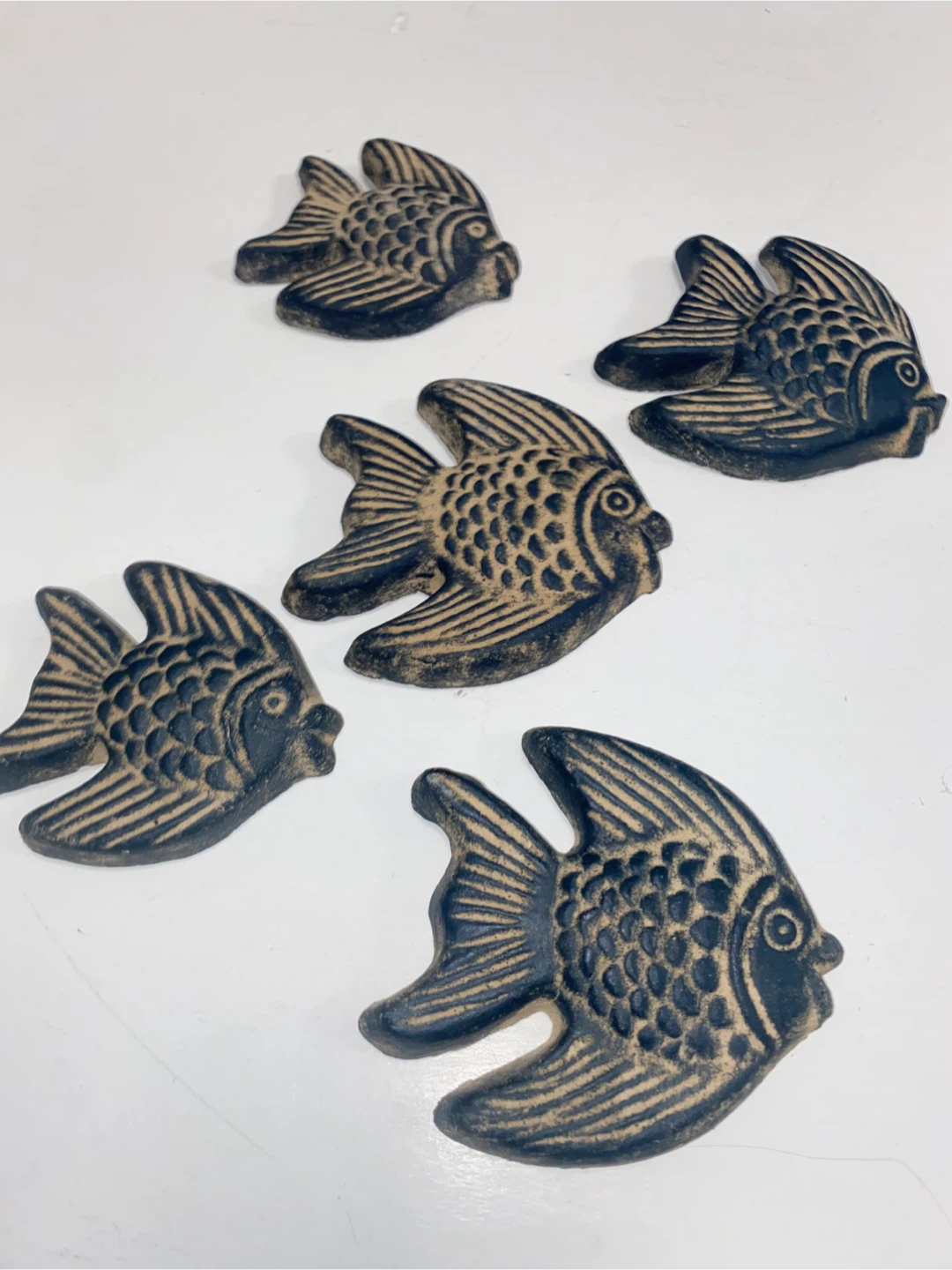 Set of 5 Decorative Fish Wall Plaques - photo 3
