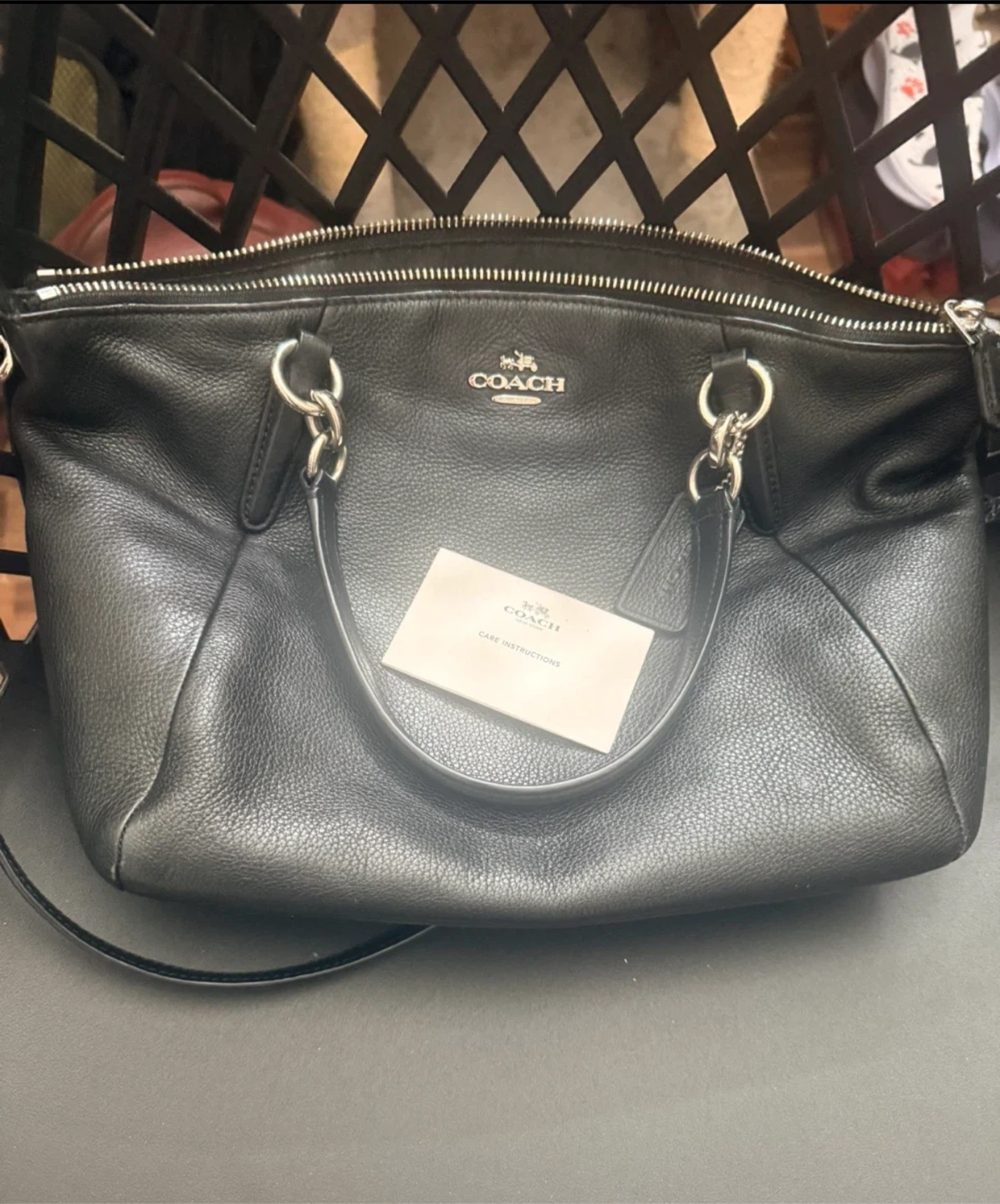 NEW Coach Black Leather Handbag - photo 4