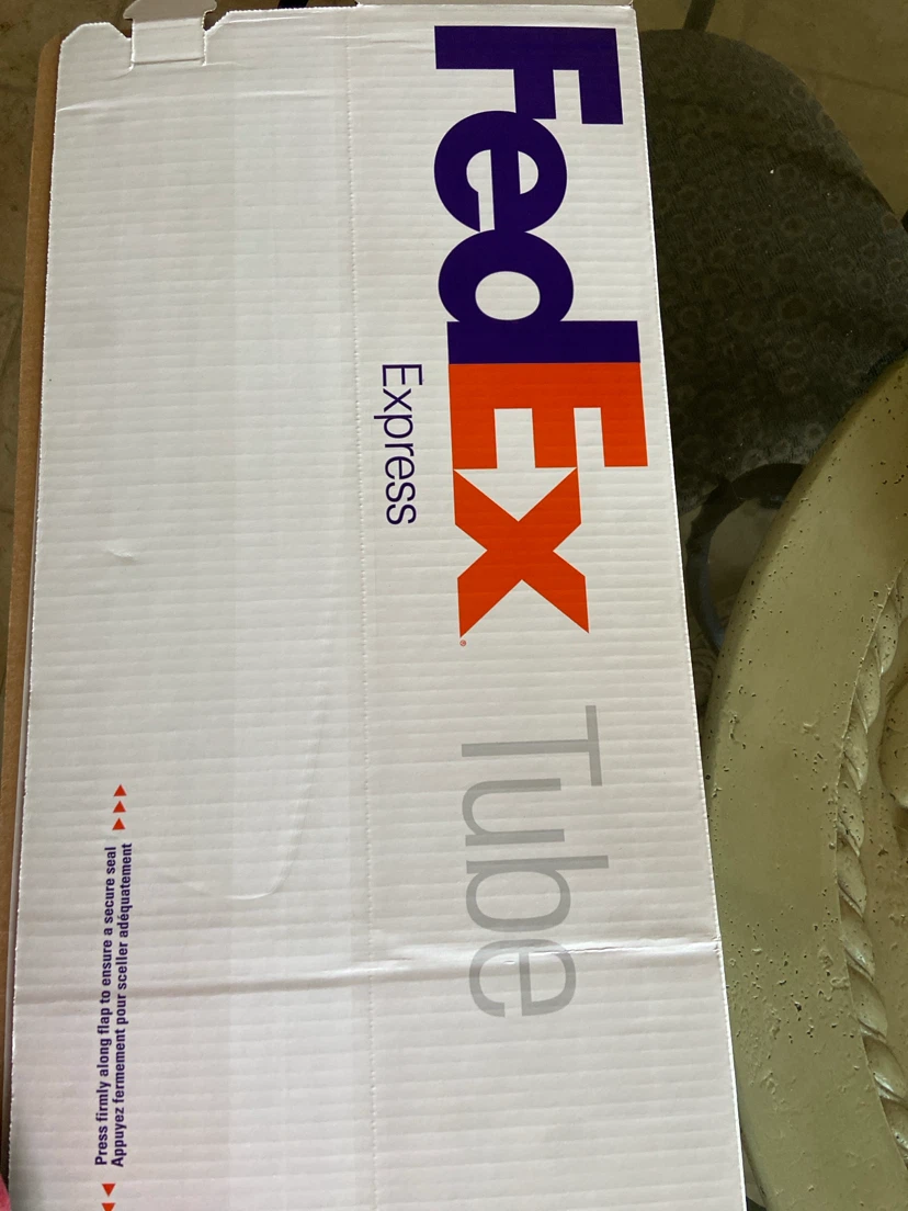 FedEx Express Tube Cardboard Shipping Boxes