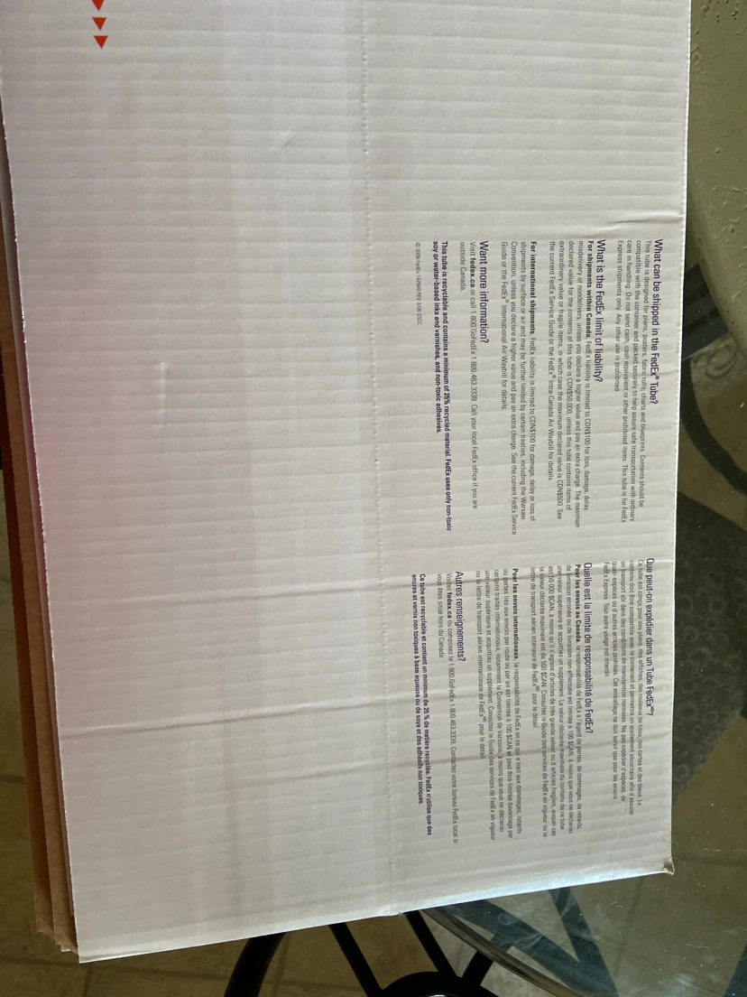 FedEx Express Tube Cardboard Shipping Boxes - photo 2