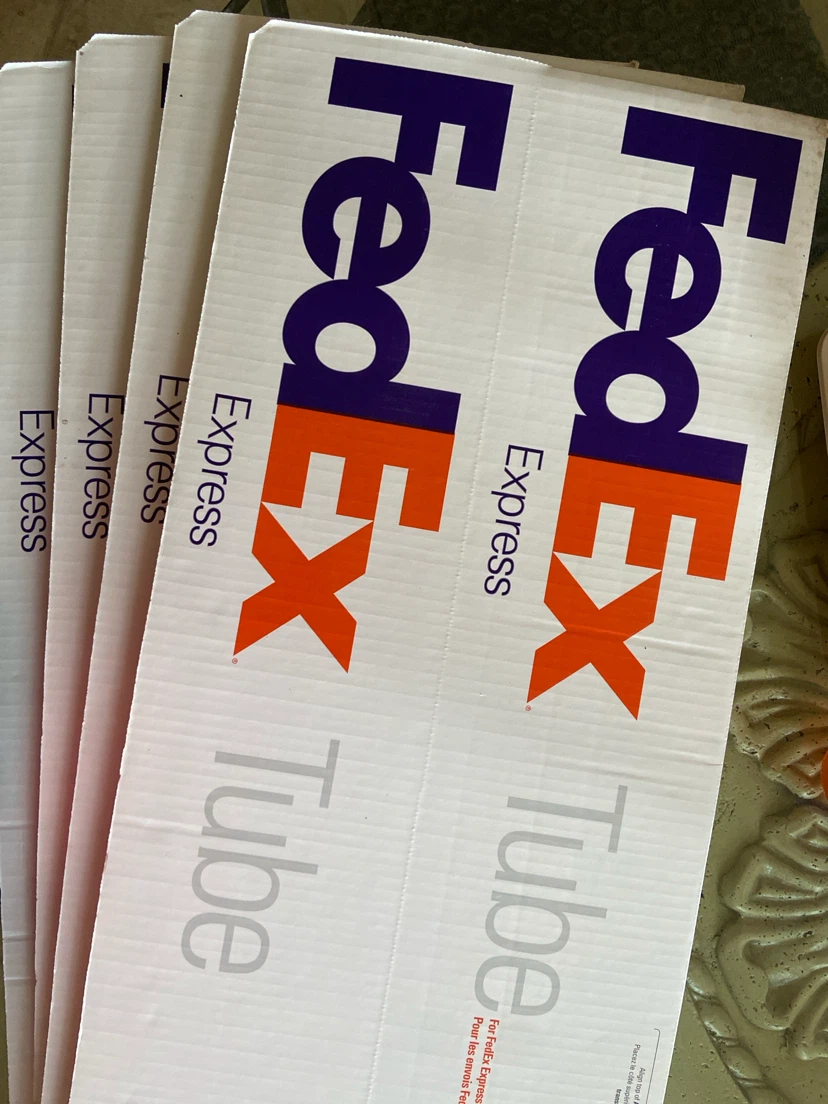 FedEx Express Tube Cardboard Shipping Boxes - photo 3