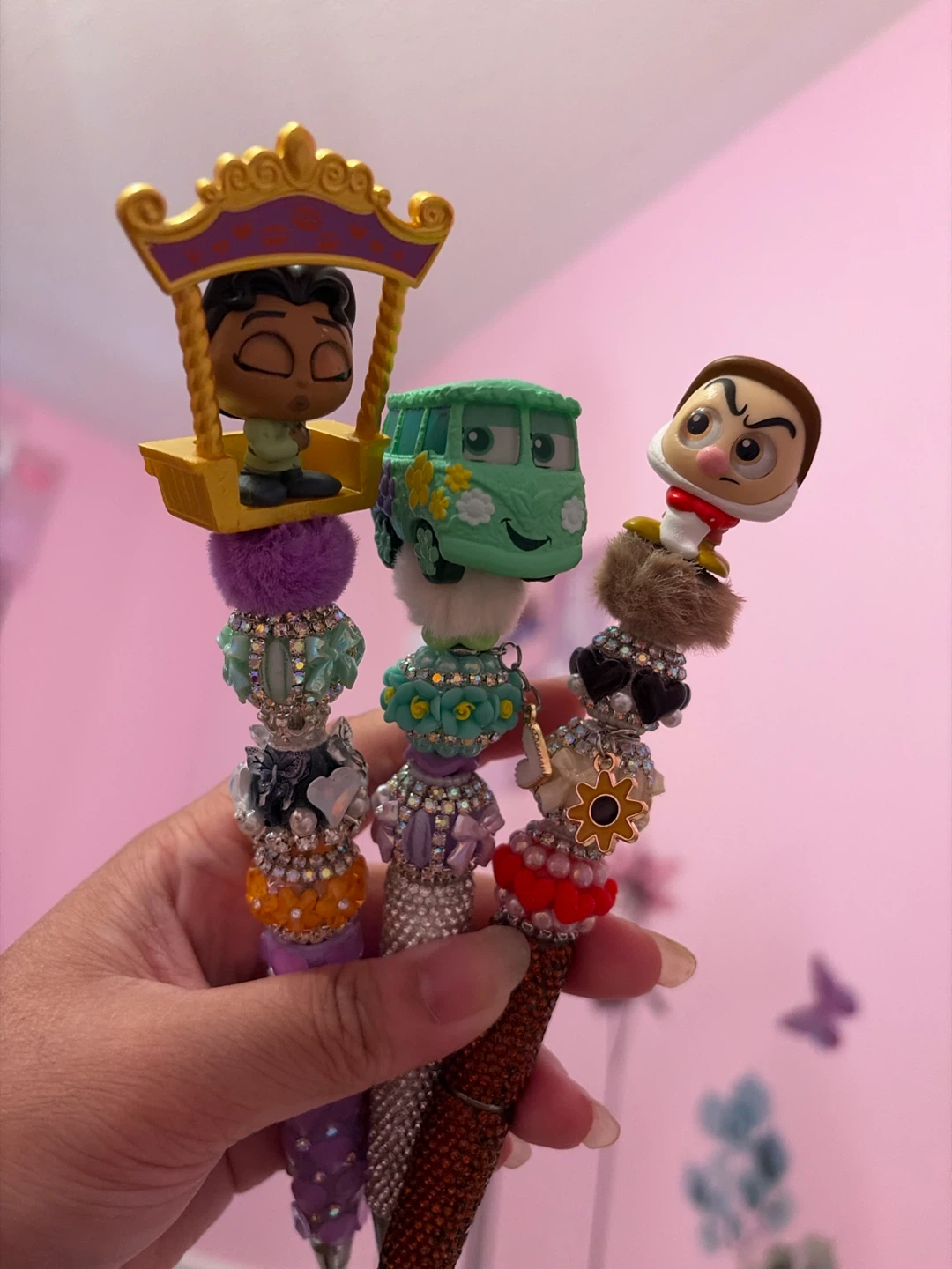 Set of 3 Bejeweled Character Pens