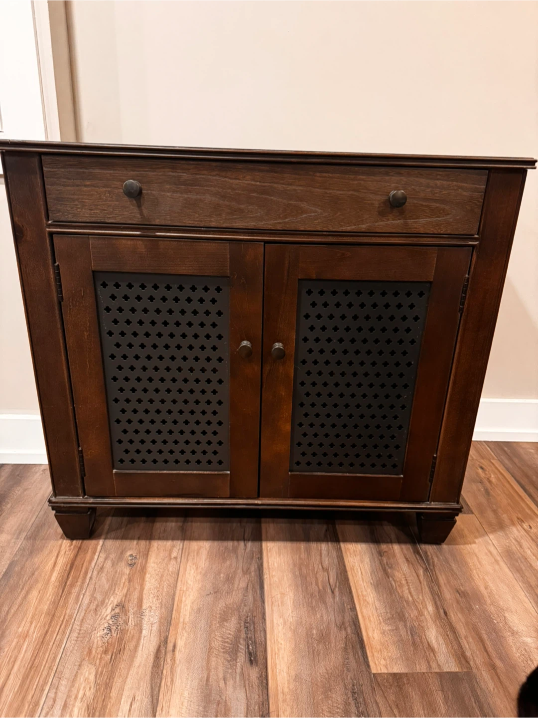 Rustic Dark Wood Storage Cabinet / Wine Bar Cabinet - photo 4