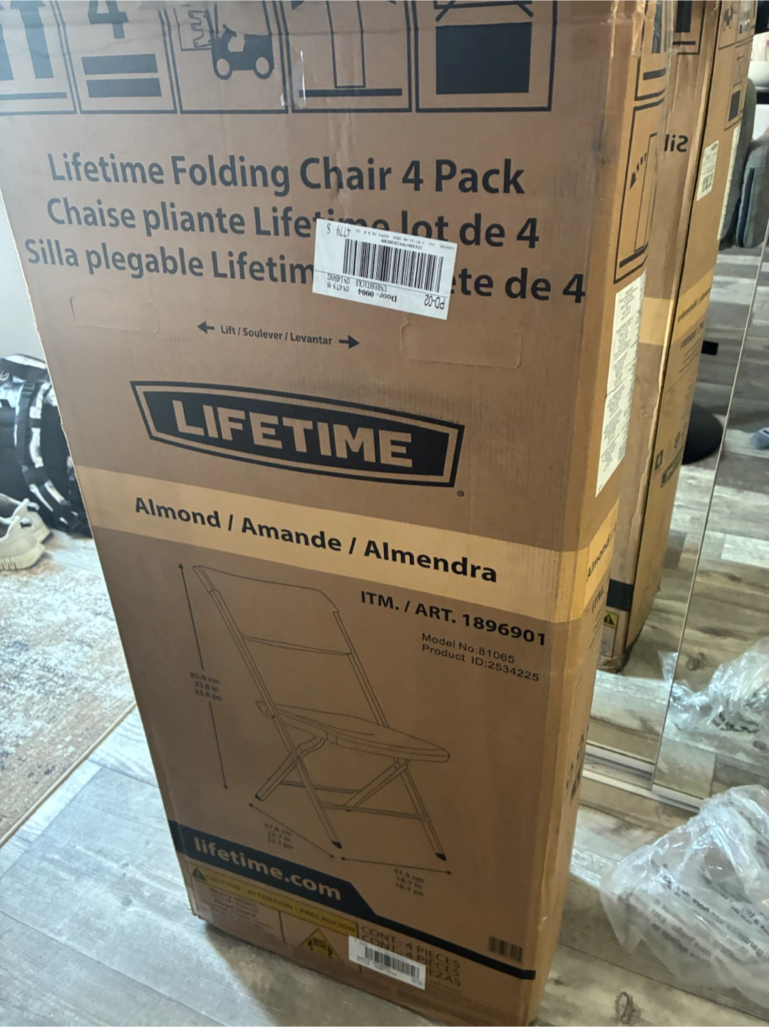 Lifetime Folding Chairs (4 Pack) - Almond - photo 4