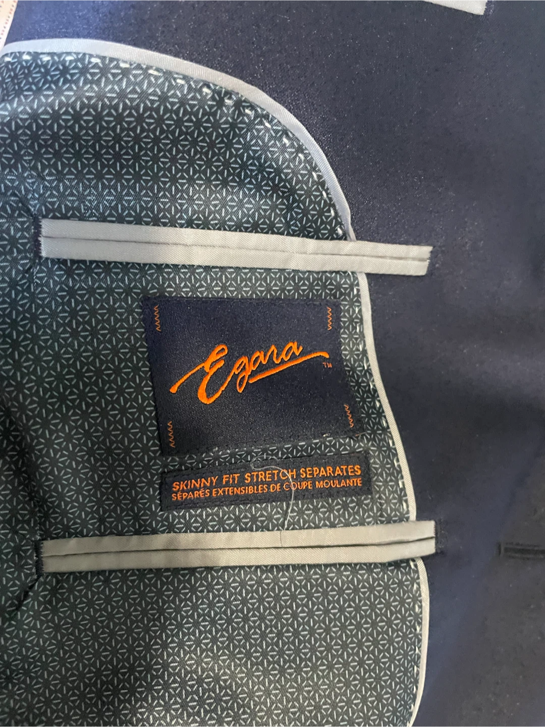 Egara Skinny Fit Stretch Separates Suit