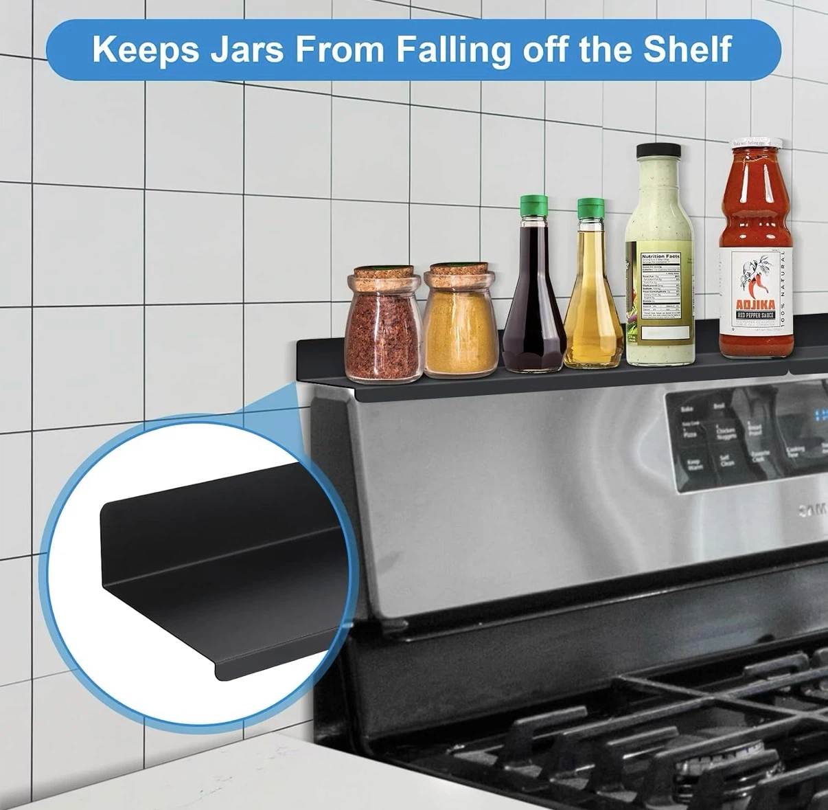 Magnetic Stovetop Shelf