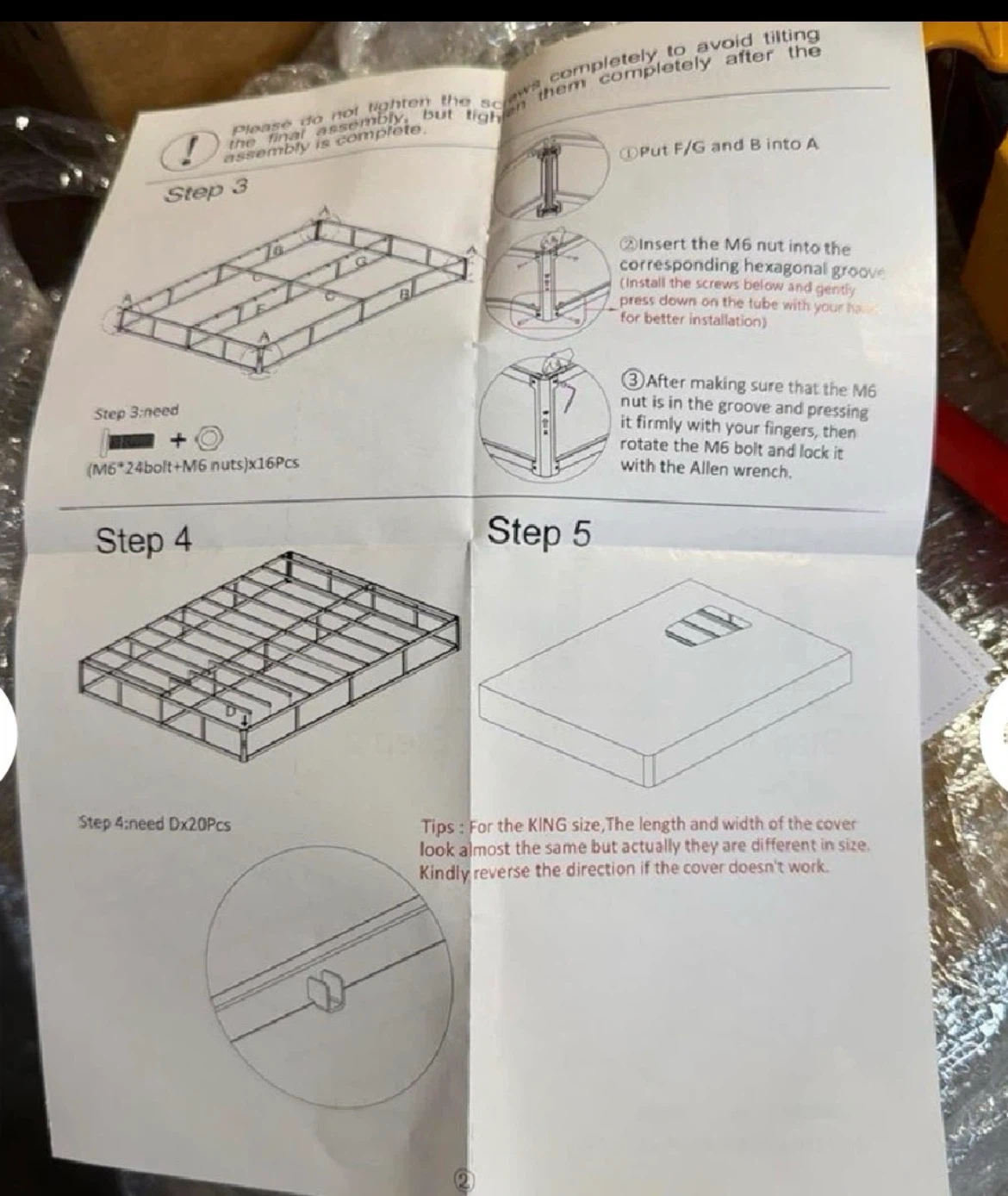 Full Size Box Spring and Metal Bed Frame - photo 4