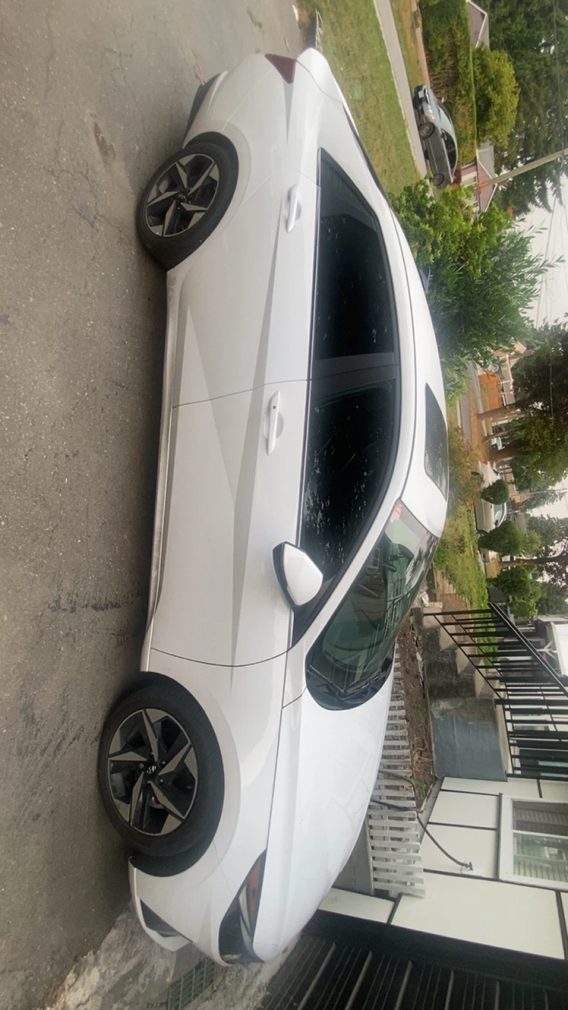 White Hyundai Elantra Hybrid 2023 Rebuilt - photo 3