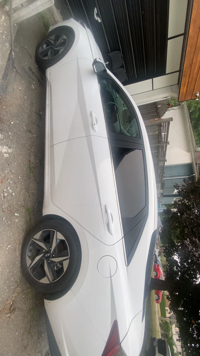 White Hyundai Elantra Hybrid 2023 Rebuilt - photo 4