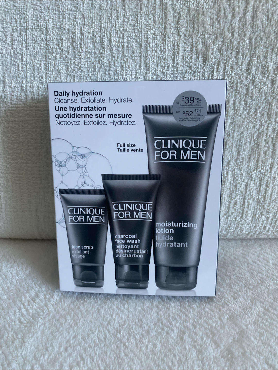 NEW Clinique For Men Daily Hydration Set